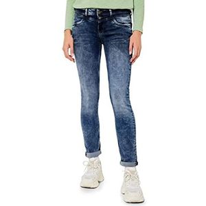 Street One A375588-jeans voor dames, gewassen indigoblauw, 25 W x 32 L
