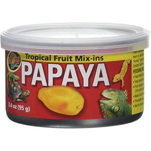 Zoo Med Tropical Fruit Mix-ins Papaya 3 x 95 g, pak van 3 extra diervoeders voor reptielen