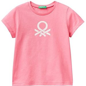 United Colors of Benetton T-shirt 3I1XG1096, fuchsia 902, 90 meisjes, fuchsia 902.