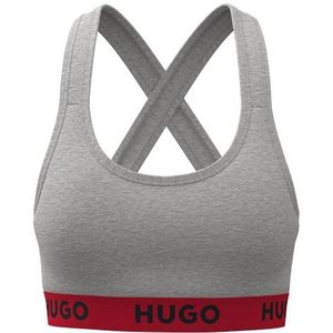 HUGO Bralette Padded Sporty Logo, Medium Grey35, M