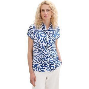 TOM TAILOR Damesblouse, 35306 - White Cut Palmtree, 32