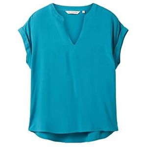 TOM TAILOR Dames 1037231 blouse, 31668-Petrol Green, 38, 31668 - petroleumgroen, 38