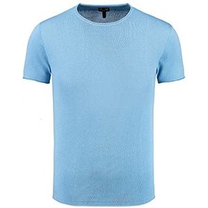 KEY LARGO Heren LUKAKU rond T-shirt, Aqua Blue (1209), XXL