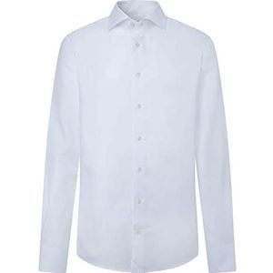 Hackett London Fijn katoenen linnen overhemd voor heren, Wit, 36 NL
