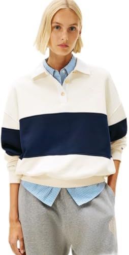 TOMMY HILFIGER Sweatshirt  crème / marine