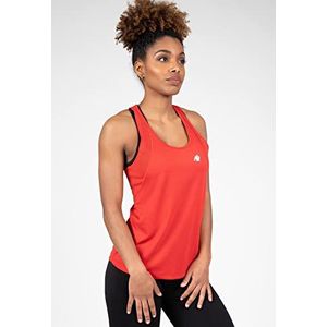 Gorilla Wear - Seattle tanktop - rood - bodybuilding sport dagelijks vrije tijd met logoprint licht en comfortabel voor optimale beweging van polyester