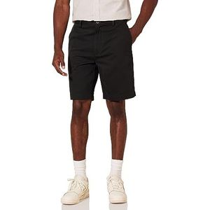 Amazon Essentials Men's Korte broek met binnenbeenlengte van 23 cm en klassieke pasvorm, Zwart, 40