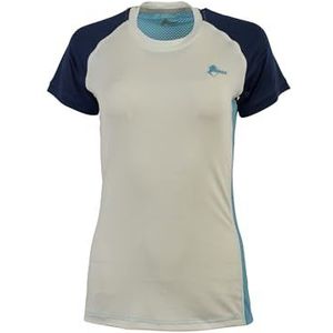 Ande W33020-1101 Rosetta Lady T-Shirt Dames Wit/Blauw Maat XS, Wit/Blauw, XS