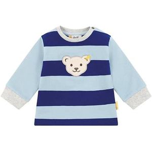 Steiff Sweatshirt voor baby's, jongens, gestreept, Cashmere Blue, 62 cm
