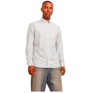 JACK & JONES Heren overhemd slim fit overhemd, Pure kasjmier-/strepen: slim fit, XS
