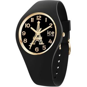 Ice-Watch ICE cocorico Eiffel tower Black - Zwart dameshorloge met siliconen band - 023247 (Klein)