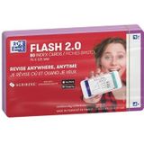 Oxford Flash 2.0 Flashcards A7 blanco licht paars pak 80 kaartjes