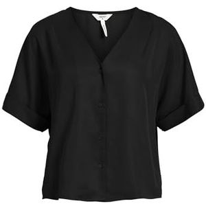 Object Dames Objtilda S/S V-hals Top Noos T-shirt, zwart, 38