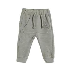 Koton Babyboy Basic Jogger Sweatpants Trekkoord Getextureerd Katoen, 025 (grijs), 9-12 Monate