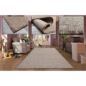 Vierkant tapijt voor buiten, effen, tapijt, okerkleurig, terras, keuken, lange hal, tapijt voor woonkamer, entree, tapijten 100 x 100 cm