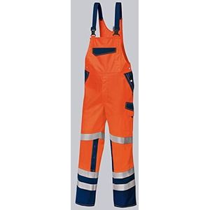BP 2011 845 tuinbroek 50% katoen, 50% polyester Warnorange/donkerblauw, maat 56l