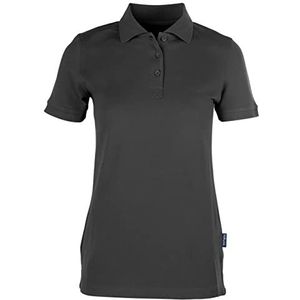 HRM - Heavy Polo 'Stretch' - Damespolo - Donkergrijs - Korte Mouwen - 4XL