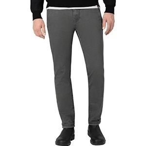 Timezone Heren Slim JannoTZ Vrijetijdsbroek, Charcoal Grey Minimal, 30/32