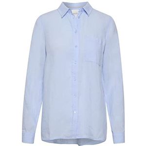 Part Two Dames T-shirt Button Up Regular Fit lange mouwen shirt kraag, Heather, 38