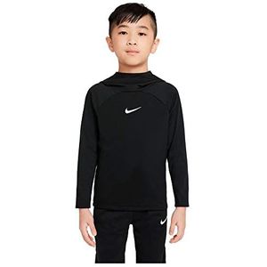 Nike LK NK DF Acdpr Hoodie Po K unisex kinderjas, zwart/zwart/wit, 74