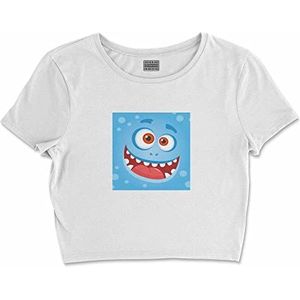 Bona Basics, Digitaal bedrukt, Basic T-shirt voor dames,% 100 katoen, wit, casual, damestop, maat: XL, wit, XL Kort