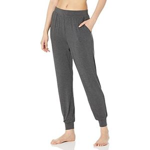 Amazon Essentials Women's Pyjamabroekje van gebreide jersey in joggingmodel, Houtskoolzwart, XL