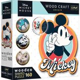 Houten Puzzel Speciale Vorm (160 stukjes) - Retro Mickey Mouse