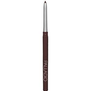 Palladio Intrekbare waterdichte eyeliner, aubergine, romig, slip twist up potlood oogvoering, veegbestendige langdurige toepassing, geen slijper nodig