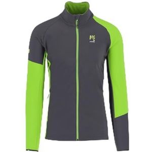 Karpos 2531062-314 ALAGNA R F.-Z Fleece lang shirt heren donkergrijs Apple Green maat XL