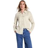 Street One - Linnen Overhemdblouse - Lichtgroen - Linnen