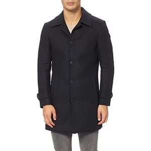 HACKETT LONDON Heren DBLE FACE NAVY HBONE Jacket, 595NAVY, 46