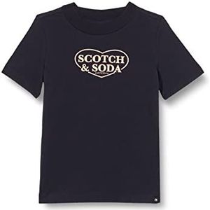 Scotch & Soda Kunstwork T-shirt voor meisjes, regular fit