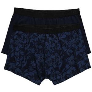 JP 1880, Heren grote maten, heren Hip Pants met flexnamic waist, DP, AOP, Donkerblauw, 6XL