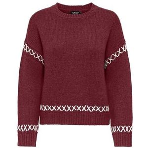 Only - Amanda Life - Gebreide Pullover - Mêlee - Comfort Fit - Lange Mouwen