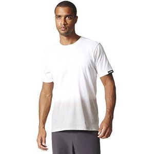 adidas Heren FELSBLOCK Tee Shirt, Wit (Blanco), 180