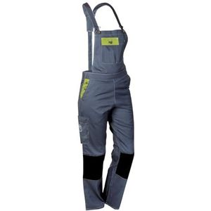 Fashion Sécurité Pep's werkbroek voor dames, grijs (grijs/citroen), maat: XS (34)