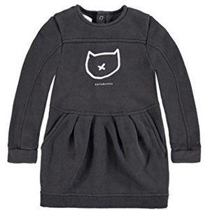 Bellybutton Kids Meisjesjurk met 1/1 mouw, grijs (fantom|gray 1410), 98 cm