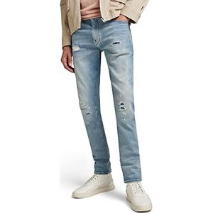 G-STAR heren Jeans Revend FWD Skinny Jeans, Blauw (Zon vervaagd Denver Gerestaureerd D20071-c051-g021), 33W / 34L