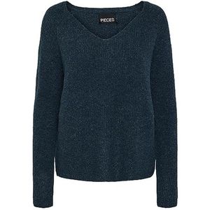 Bestseller A/S Dames Pcellen Ls V-hals Knit Noos Bc Trui, reflecterende vijver, L