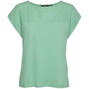 VERO MODA Vmkaya Ss O-Neck JRS Ga Top voor dames, katydid, XS