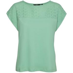 VERO MODA Vmkaya Ss O-Neck JRS Ga Top voor dames, katydid, M