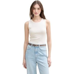 TOM TAILOR Denim T-shirt voor dames, 10332 - Off White, XL