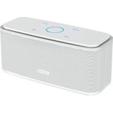 DOSS SoundBox Bluetooth-luidspreker Draadloze draagbare 12W touch-luidspreker met 12 uur speeltijd en dubbele driver draadloze luidsprekers met TF-kaart, microfoon en pure bas【Wit】