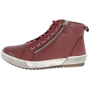 Andrea Conti High Top Sneakers voor dames, bordeaux, 40 EU