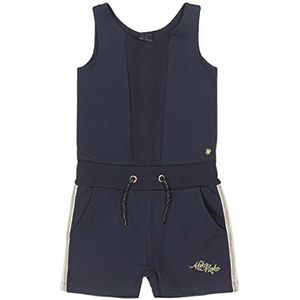 Koko Noko Korte jumpsuit voor meisjes, donkerblauw en zonder mouwen, Donkerblauw, 18 Maanden
