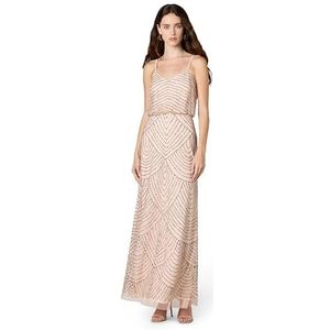 Adrianna Papell - Blouson Jurk - Blush/Gold - 46 petite