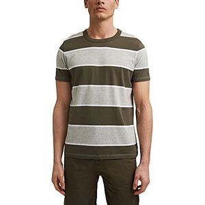 edc by ESPRIT Heren T-shirt, 357/Dark Khaki 3, XS