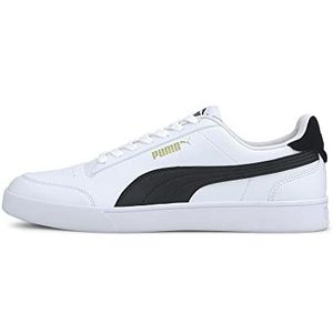 Puma Shuffle Sneaker uniseks-volwassene, Wit (White Black Team Gold), 48.5 EU