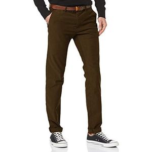 Scotch & Soda Heren MOTT-Chino Slim Fit Garment Dyed Casual Pants, Army 0115, 28W / 30L, Army 0115, 28W / 30L