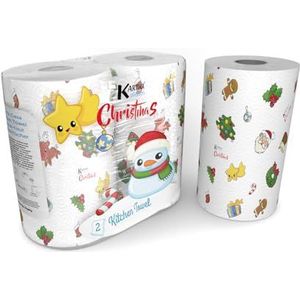 Karitka Kerstpapier, 2 x 70 cm, 2-laags